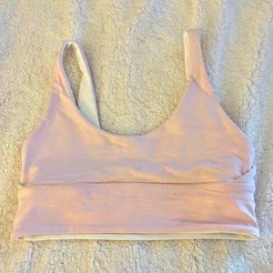 NWOT Lululemon Reversible Align Bra Strawberry Milkshake/White